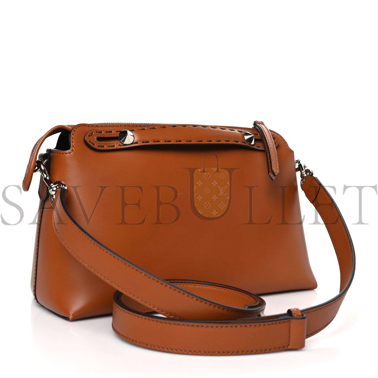 FENDI VITELLO KING LOGO EMBOSSED MEDIUM BY THE WAY BOSTON BAG CUOIO (27*18*12cm) FENDI VITELLO KING LOGO EMBOSSED MEDIUM BY THE WAY BOSTON BAG CUOIO (27*18*12cm)