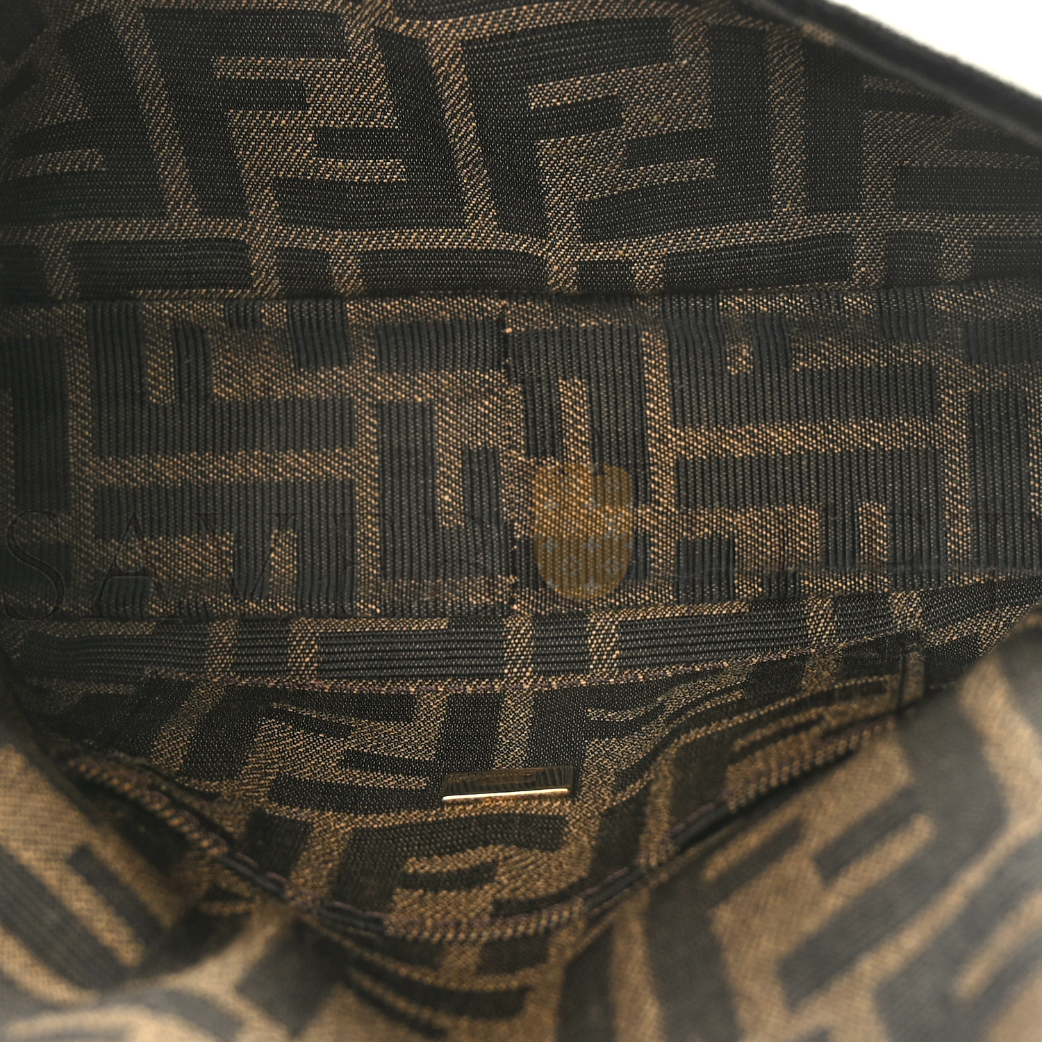 FENDI FABRIC JACQUARD FF 1974 MINI BAGUETTE TOBACCO MORO BLACK (19*11*5cm) FENDI FABRIC JACQUARD FF 1974 MINI BAGUETTE TOBACCO MORO BLACK (19*11*5cm)