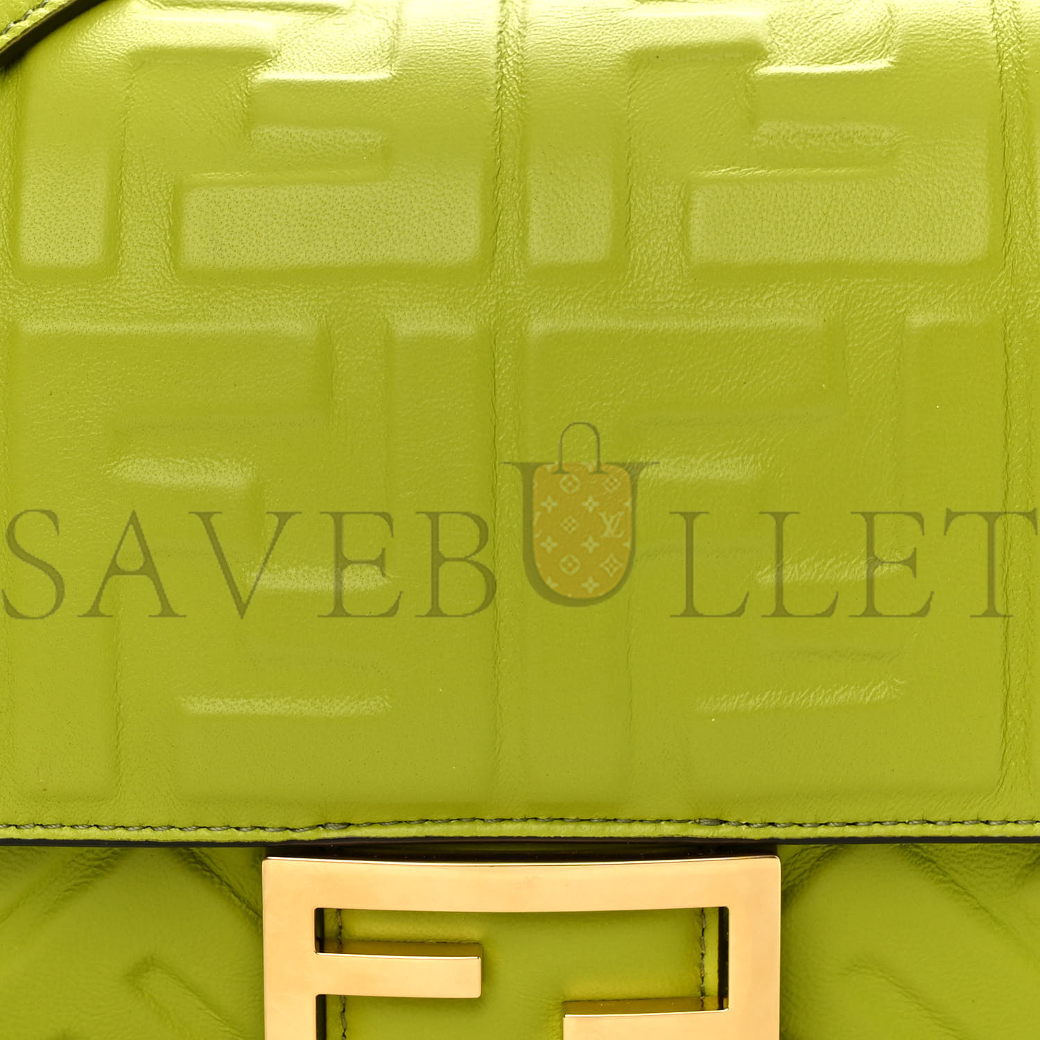 FENDI NAPPA FF 1974 EMBOSSED BAGUETTE WASABI (26*15*5cm) FENDI NAPPA FF 1974 EMBOSSED BAGUETTE WASABI (26*15*5cm)