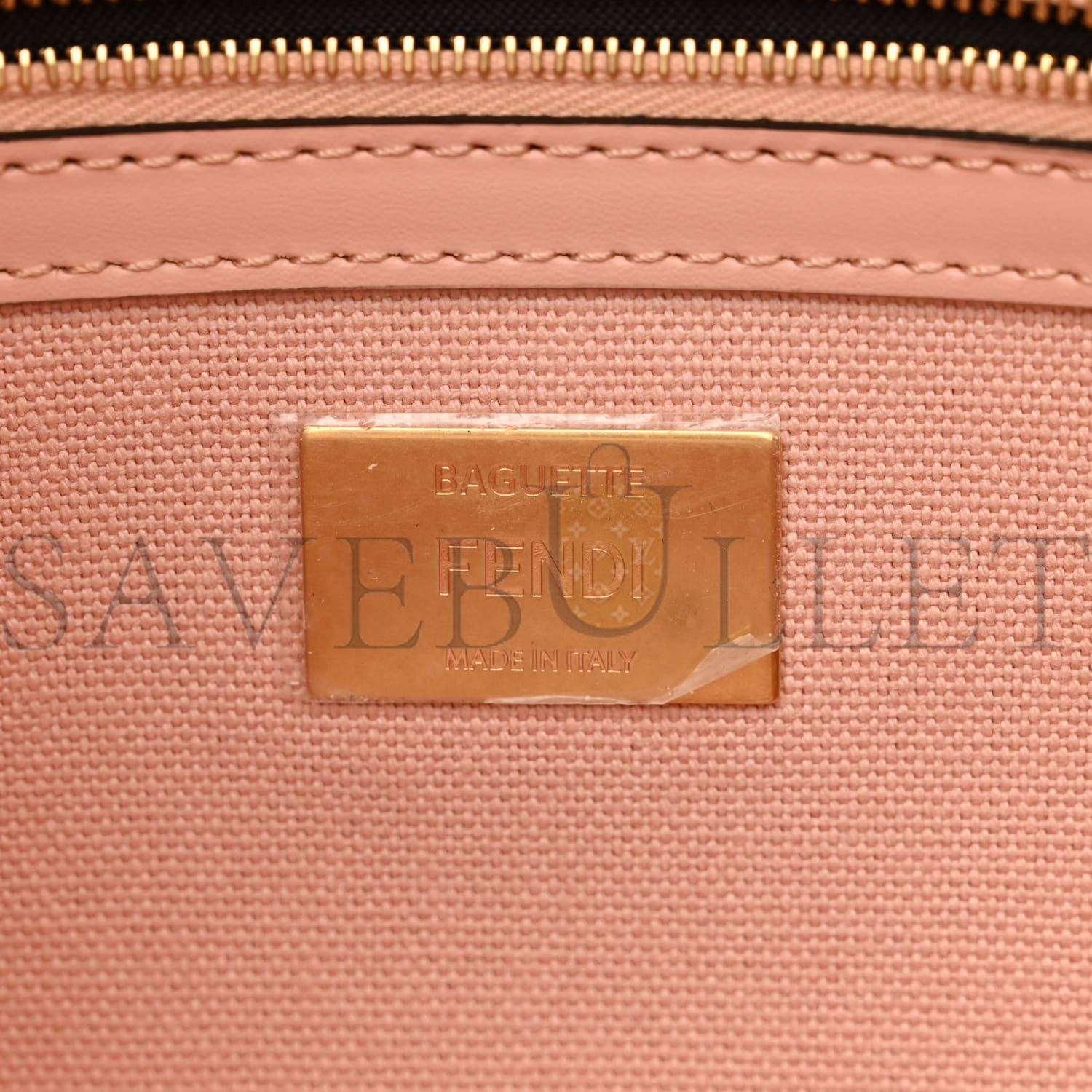 FENDI CANVAS VITELLO KING EXTRA STRAP FF EMBROIDERED BAGUETTE BABY PINK (27*15*6cm) FENDI CANVAS VITELLO KING EXTRA STRAP FF EMBROIDERED BAGUETTE BABY PINK (27*15*6cm)