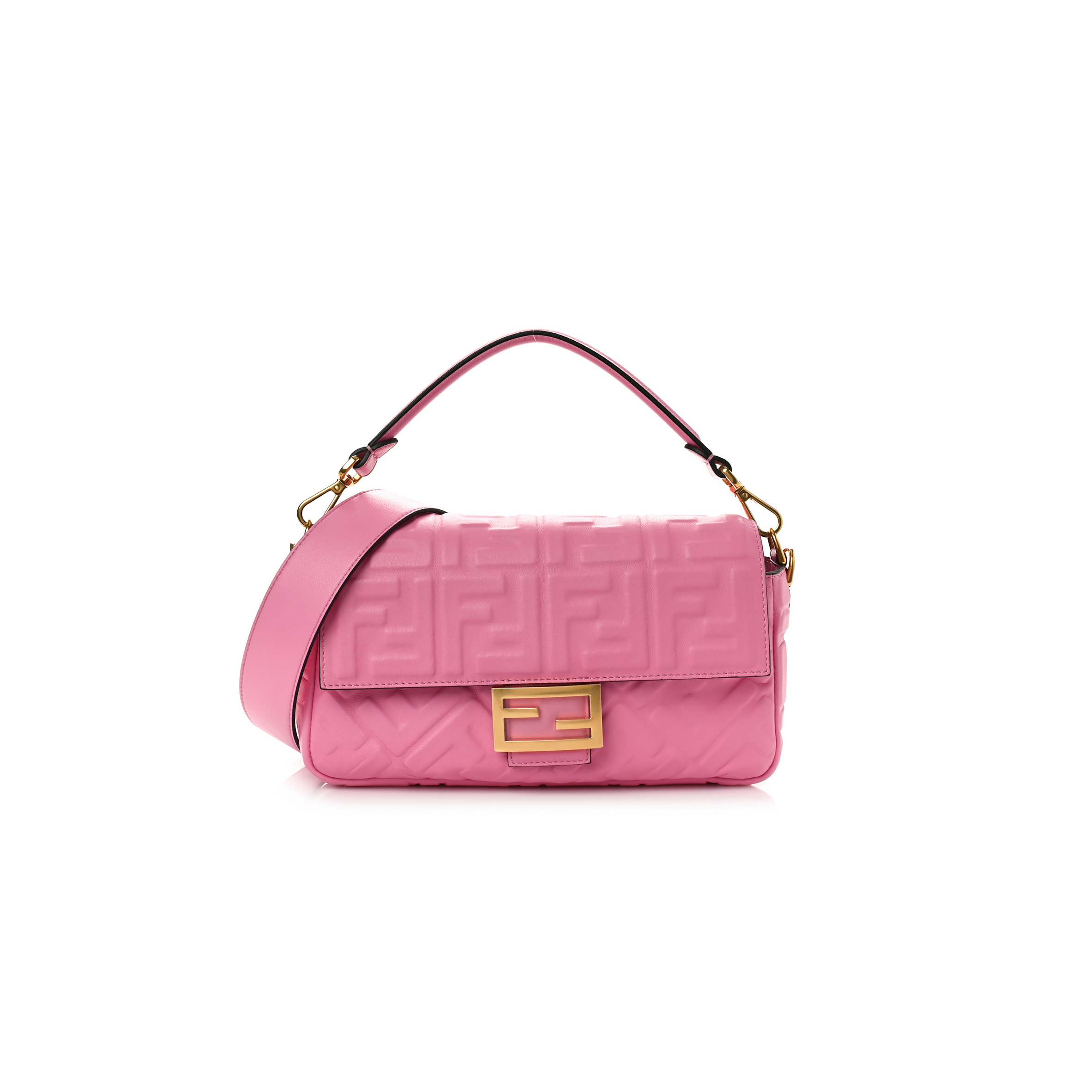 FENDI NAPPA FF 1974 EMBOSSED BAGUETTE LOLLYPOP (27*15*6cm) FENDI NAPPA FF 1974 EMBOSSED BAGUETTE LOLLYPOP (27*15*6cm)