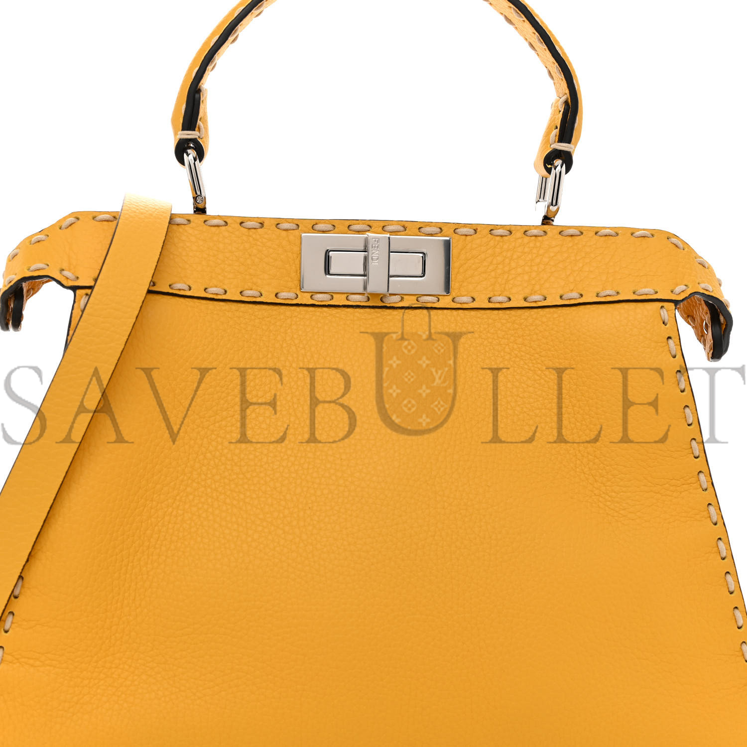 FENDI VITELLO GRANATO CAMOSCIO SELLERIA MACRO STITCHINGS MEDIUM PEEKABOO I SEE U SATCHEL MIMOSA (34*25*10cm) FENDI VITELLO GRANATO CAMOSCIO SELLERIA MACRO STITCHINGS MEDIUM PEEKABOO I SEE U SATCHEL MIMOSA (34*25*10cm)