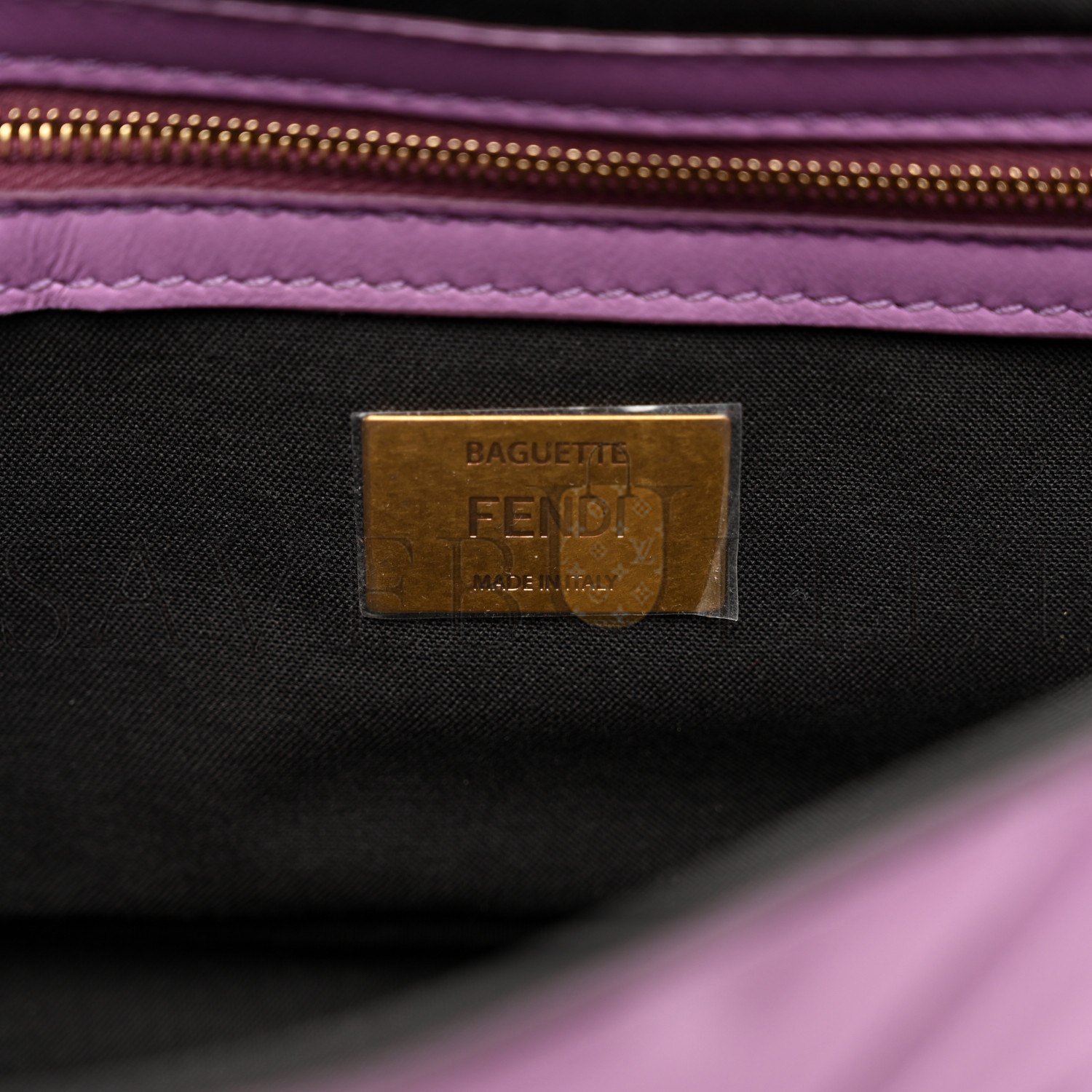 FENDI NAPPA FF 1974 EMBOSSED BAGUETTE AGAPANTO (26*14*6cm) FENDI NAPPA FF 1974 EMBOSSED BAGUETTE AGAPANTO (26*14*6cm)