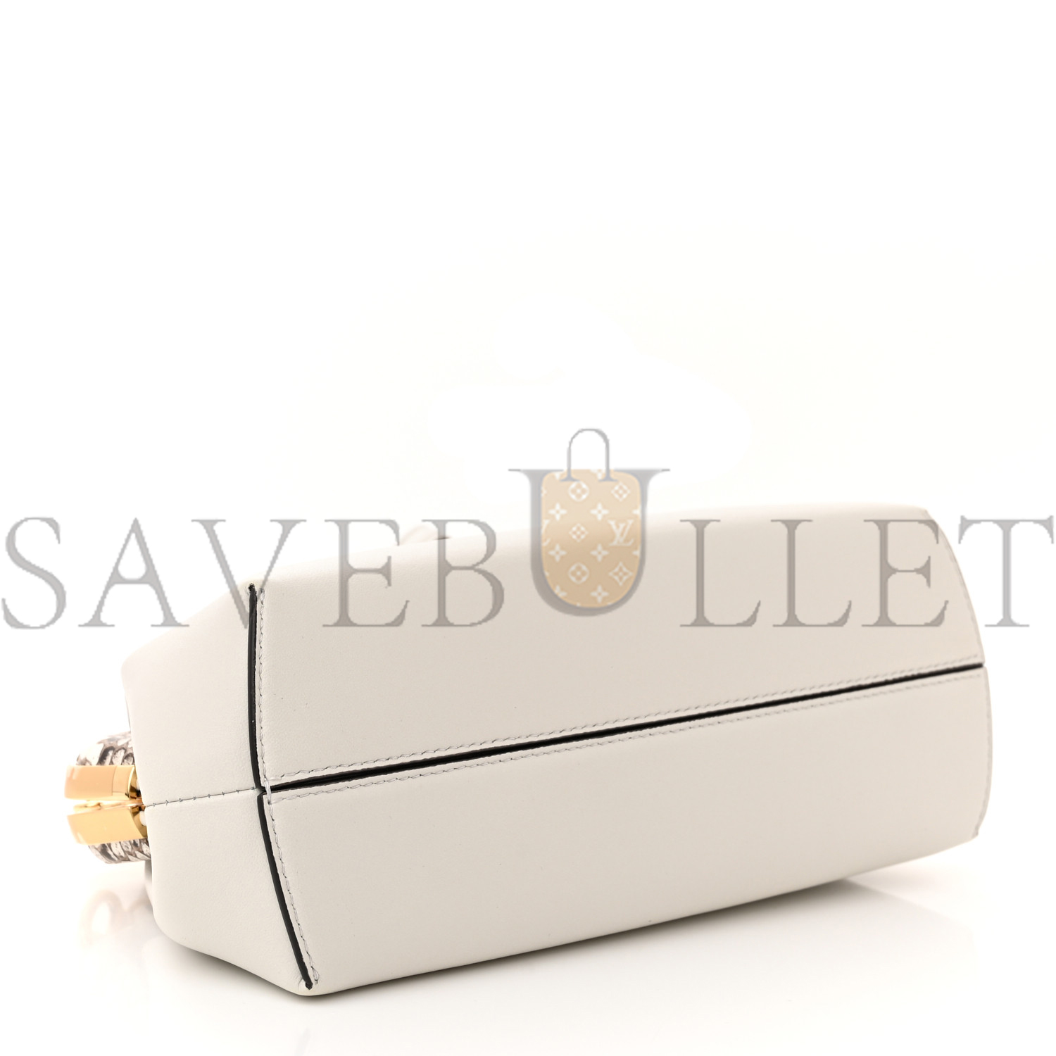 FENDI SHINY NAPPA SNAKESKIN SMALL FENDI FIRST WHITE ROCCIA (26*18*9.5cm) FENDI SHINY NAPPA SNAKESKIN SMALL FENDI FIRST WHITE ROCCIA (26*18*9.5cm)