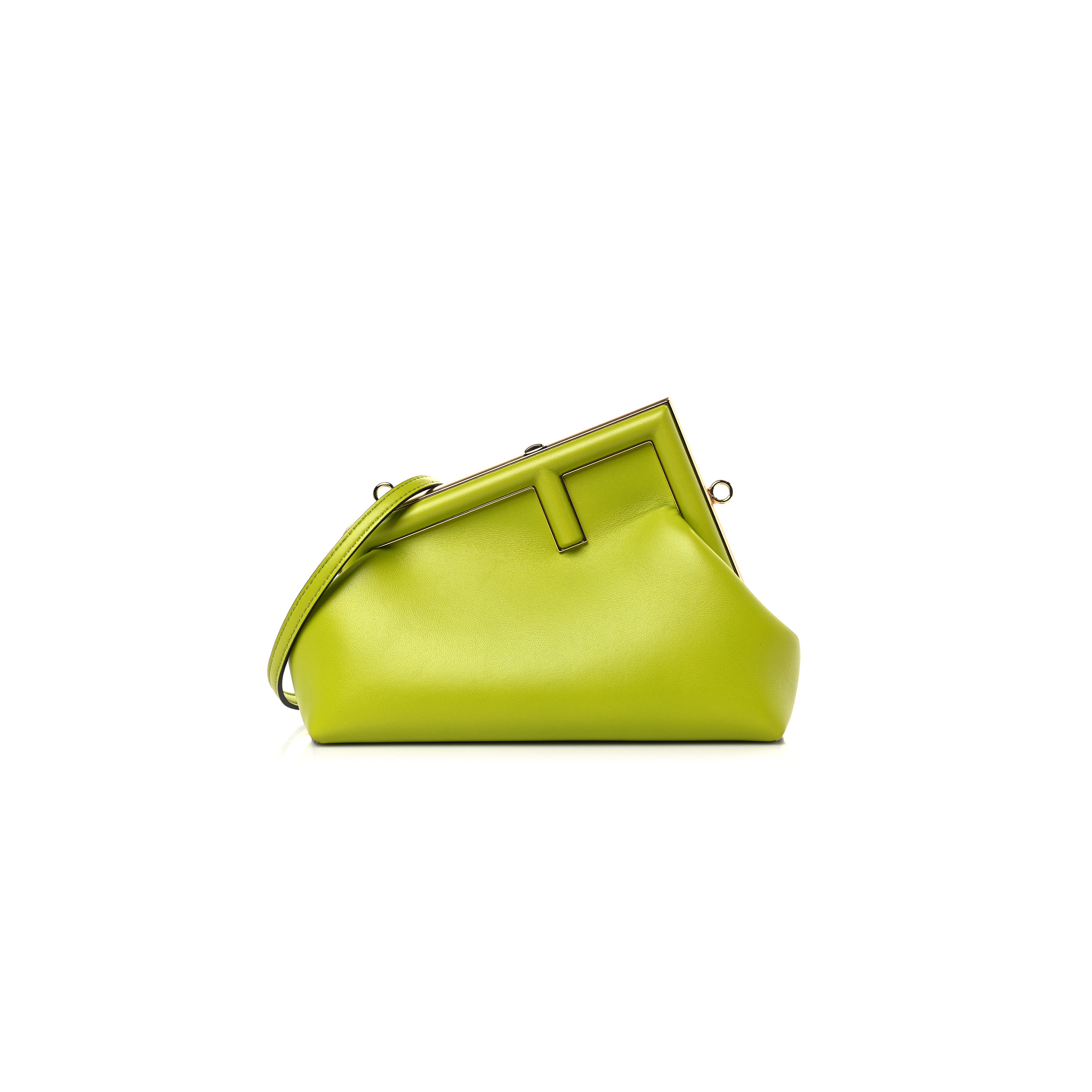 FENDI SHINY NAPPA SMALL FENDI FIRST WASABI (26*18*9.5cm)