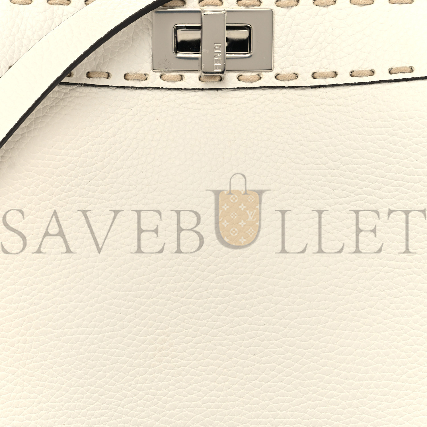 FENDI VITELLO GRANATO CAMOSCIO ELAPHE PYTHON PRINT MACRO STITCHINGS SMALL PEEKABOO I SEE U ICONIC SATCHEL WHITE ROCCIA (33*25*11cm) FENDI VITELLO GRANATO CAMOSCIO ELAPHE PYTHON PRINT MACRO STITCHINGS SMALL PEEKABOO I SEE U ICONIC SATCHEL WHITE ROCCIA (33*25*11cm)