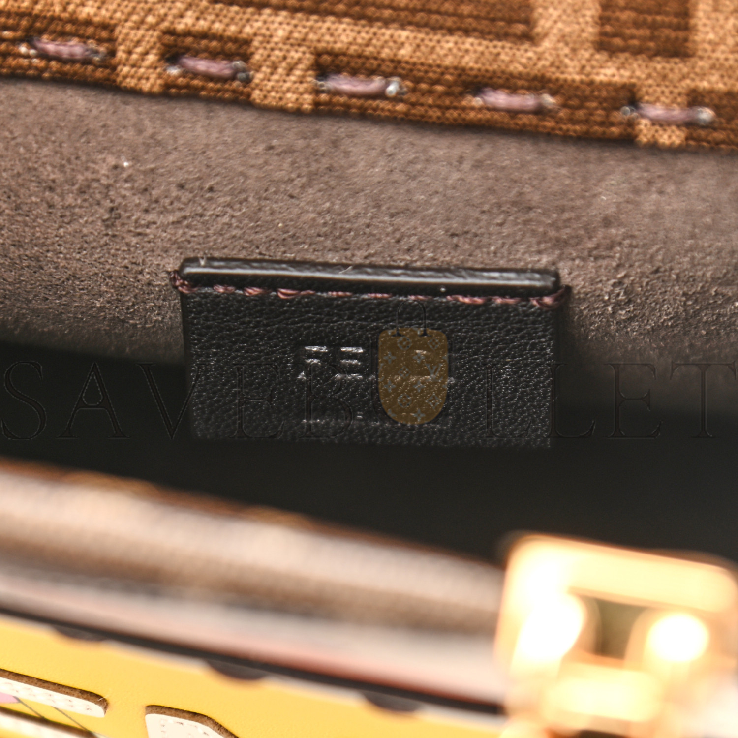 FENDI GLAZED FABRIC VITELLO KING PLEXIGLASS FF 1974 LOGO HAIRDO GIRLS INLAY MINI FENDI SUNSHINE SHOPPER TOTE MOGANO PANNA MULTICOLOR (17*13*5cm) FENDI GLAZED FABRIC VITELLO KING PLEXIGLASS FF 1974 LOGO HAIRDO GIRLS INLAY MINI FENDI SUNSHINE SHOPPER TOTE MOGANO PANNA MULTICOLOR (17*13*5cm)