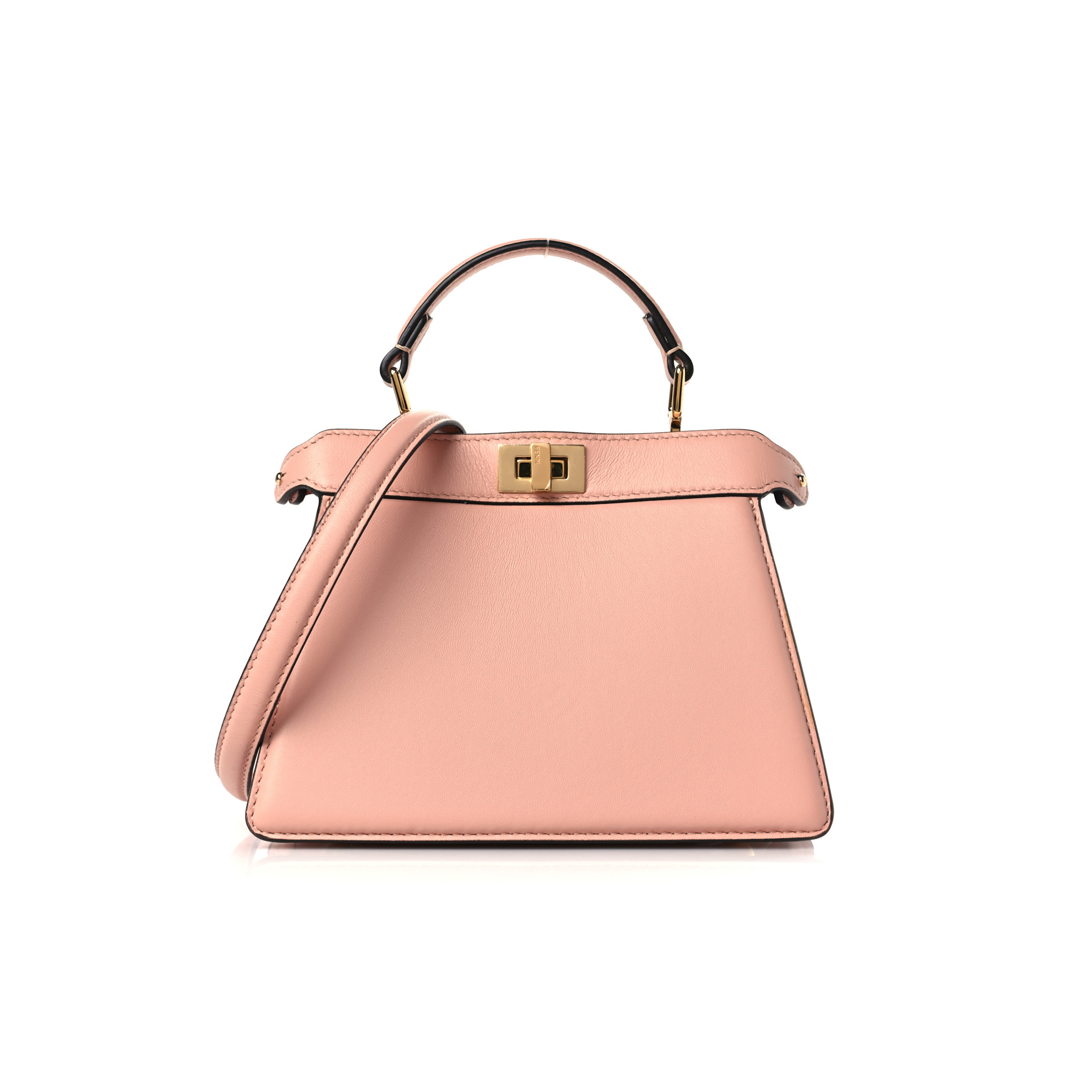 FENDI SHINY NAPPA PETITE PEEKABOO I SEE U SATCHEL BABY PINK (20*15*11cm) FENDI SHINY NAPPA PETITE PEEKABOO I SEE U SATCHEL BABY PINK (20*15*11cm)
