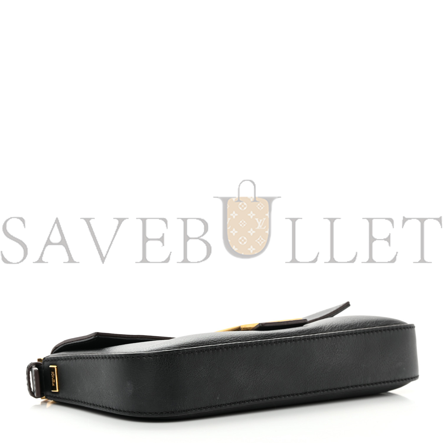 FENDI VITELLO FLAMINGO ENAMEL BAGUETTE BLACK (27*15*4cm) FENDI VITELLO FLAMINGO ENAMEL BAGUETTE BLACK (27*15*4cm)
