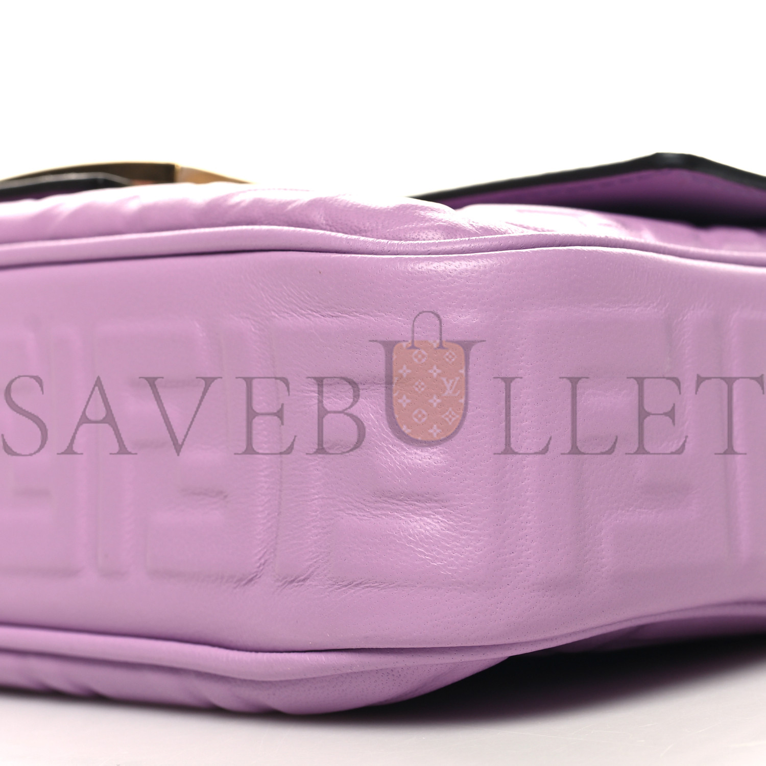 FENDI NAPPA SMALL FF EMBOSSED MIDI CHAIN BAGUETTE VIOLETTA (23*13*6cm) FENDI NAPPA SMALL FF EMBOSSED MIDI CHAIN BAGUETTE VIOLETTA (23*13*6cm)