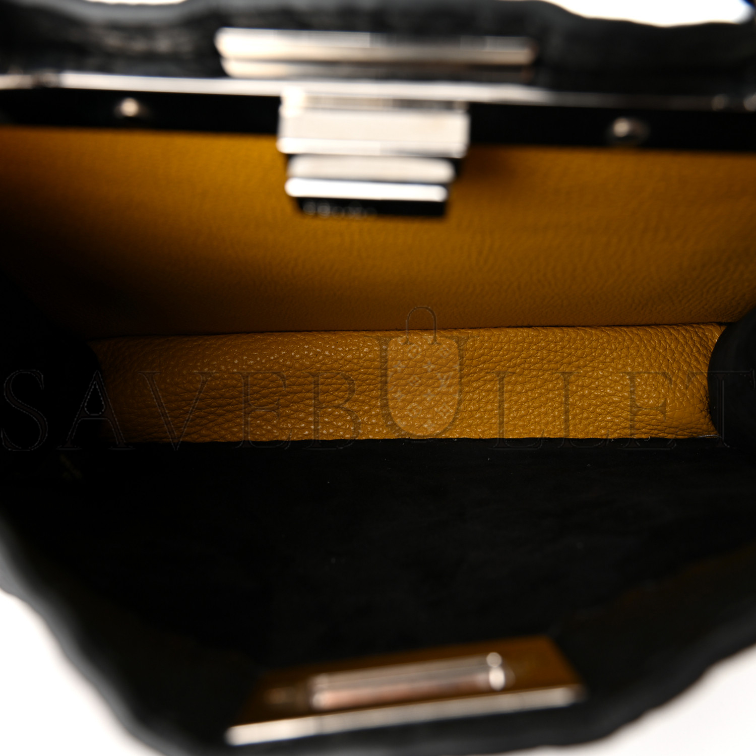 FENDI CUOIO ROMANO SELLERIA SMALL PEEKABOO I SEE U SATCHEL BLACK CAMEL SUNFLOWER (27*20*11cm) FENDI CUOIO ROMANO SELLERIA SMALL PEEKABOO I SEE U SATCHEL BLACK CAMEL SUNFLOWER (27*20*11cm)