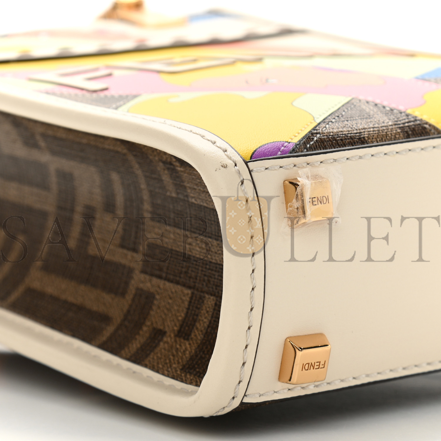 FENDI GLAZED FABRIC VITELLO KING PLEXIGLASS FF 1974 LOGO HAIRDO GIRLS INLAY MINI FENDI SUNSHINE SHOPPER TOTE MOGANO PANNA MULTICOLOR (17*13*5cm) FENDI GLAZED FABRIC VITELLO KING PLEXIGLASS FF 1974 LOGO HAIRDO GIRLS INLAY MINI FENDI SUNSHINE SHOPPER TOTE MOGANO PANNA MULTICOLOR (17*13*5cm)