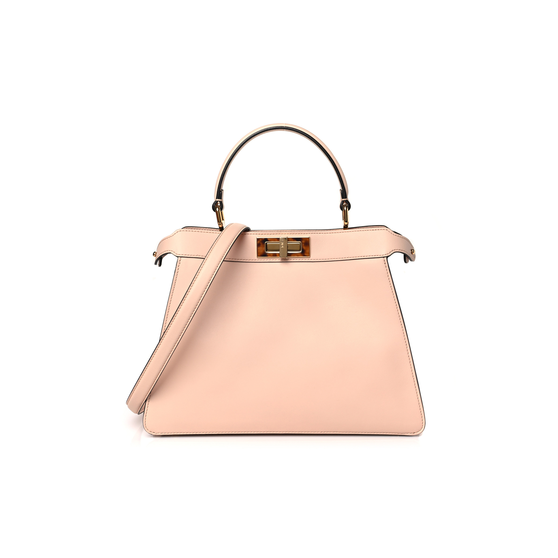 FENDI VITELLO SETA SHINY NAPPA PLEXIGLASS MEDIUM PEEKABOO I SEE U SATCHEL LIGHT ROSE (33*25*13cm) FENDI VITELLO SETA SHINY NAPPA PLEXIGLASS MEDIUM PEEKABOO I SEE U SATCHEL LIGHT ROSE (33*25*13cm)