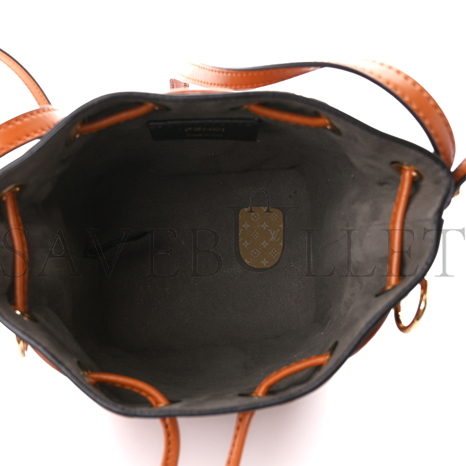 FENDI VITELLO LIBERTY F IS FENDI FF 1974 EMBOSSED MINI MON TRESOR BUCKET BAG BRANDY (20*13*11cm) FENDI VITELLO LIBERTY F IS FENDI FF 1974 EMBOSSED MINI MON TRESOR BUCKET BAG BRANDY (20*13*11cm)