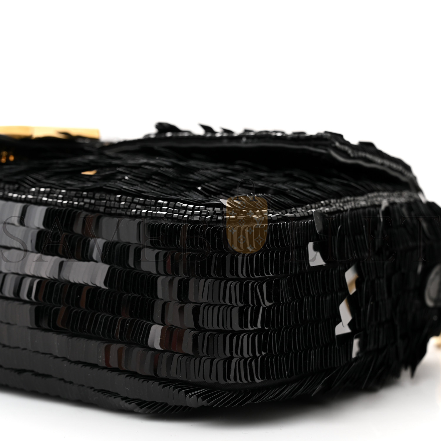 FENDI SEQUIN PAILLETTES SHINY NAPPA SEX AND THE CITY BAGUETTE BLACK (27*15*6cm) FENDI SEQUIN PAILLETTES SHINY NAPPA SEX AND THE CITY BAGUETTE BLACK (27*15*6cm)