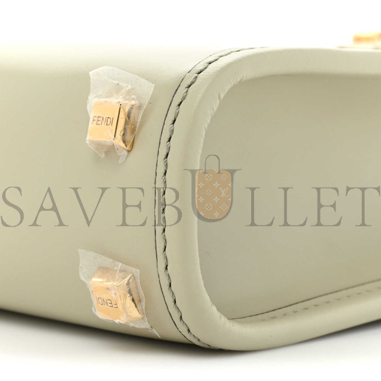 FENDI VITELLO KING PLEXIGLASS LOGO EMBOSSED MINI FENDI SUNSHINE SHOPPER TOTE GREEN TEA (17*13*6cm) FENDI VITELLO KING PLEXIGLASS LOGO EMBOSSED MINI FENDI SUNSHINE SHOPPER TOTE GREEN TEA (17*13*6cm)