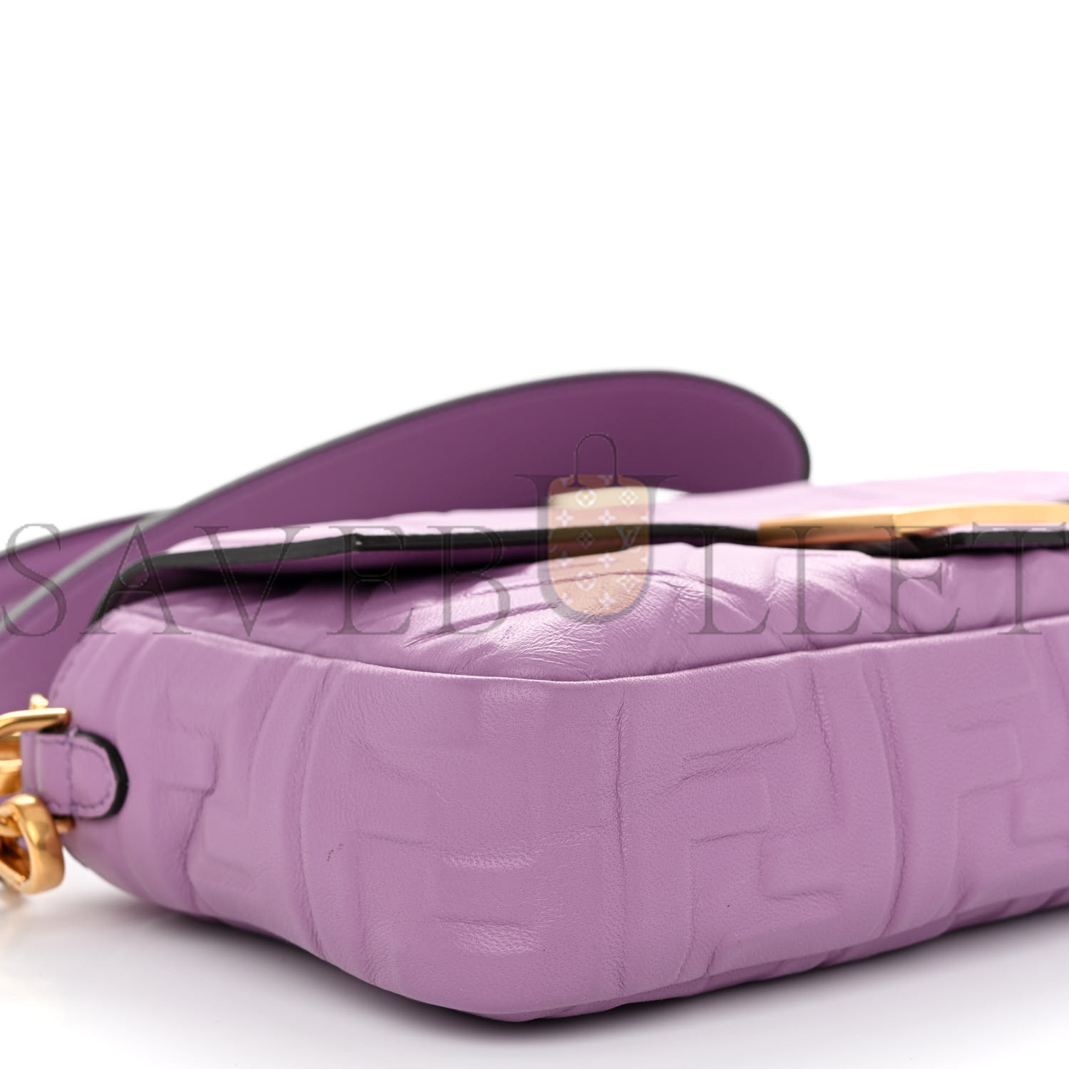 FENDI NAPPA FF 1974 EMBOSSED BAGUETTE AGAPANTO (26*15*6cm) FENDI NAPPA FF 1974 EMBOSSED BAGUETTE AGAPANTO (26*15*6cm)