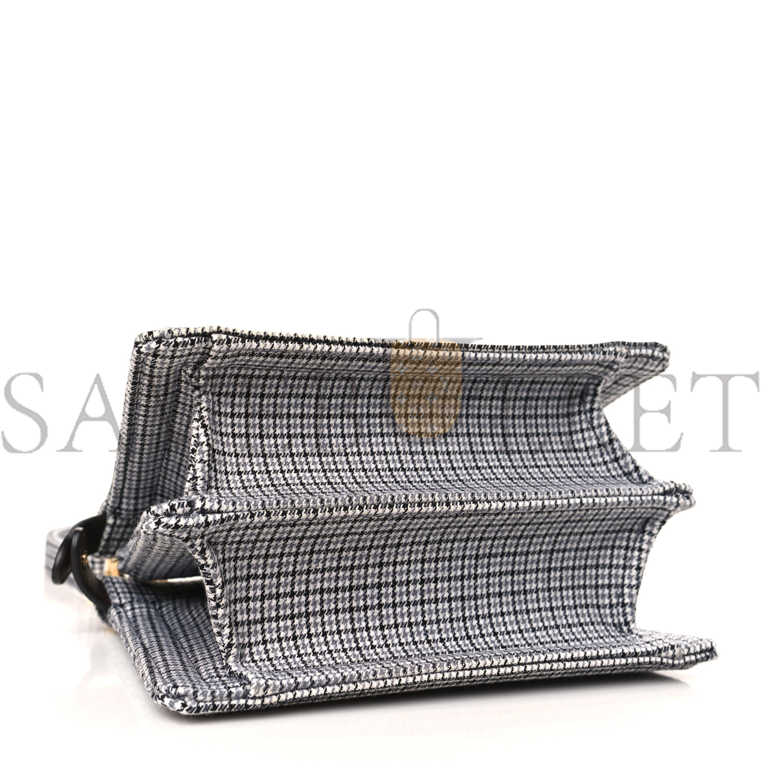 FENDI WOOL FABRIC JACQUARD CUOIO SMALL HOUNDSTOOTH FF 1974 PETITE PEEKABOO I SEE U SATCHEL GRIGIO ANTHRACITE (20*15*11cm) FENDI WOOL FABRIC JACQUARD CUOIO SMALL HOUNDSTOOTH FF 1974 PETITE PEEKABOO I SEE U SATCHEL GRIGIO ANTHRACITE (20*15*11cm)