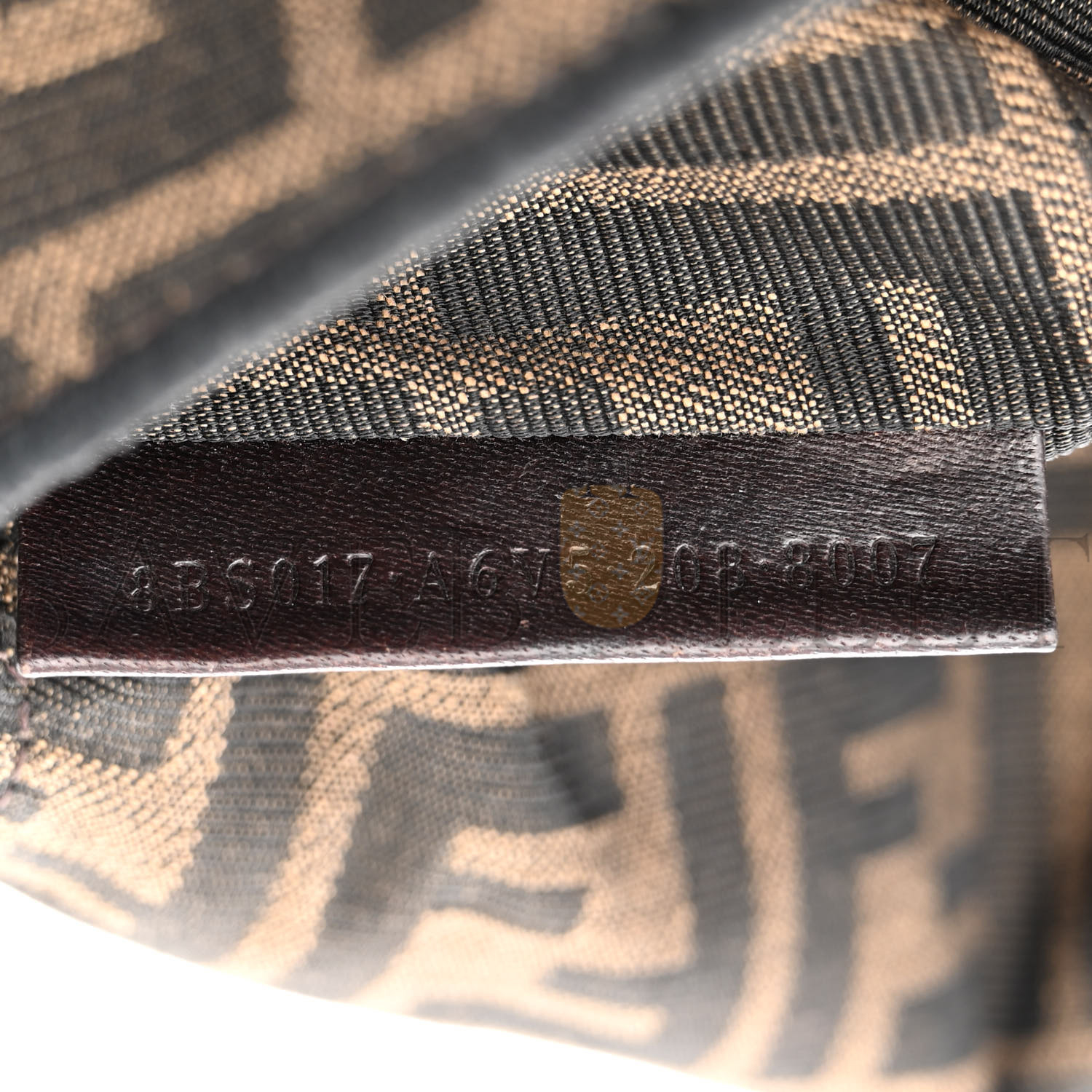 FENDI FABRIC JACQUARD FF 1974 MINI BAGUETTE TOBACCO MORO BLACK (18*11*5cm) FENDI FABRIC JACQUARD FF 1974 MINI BAGUETTE TOBACCO MORO BLACK (18*11*5cm)