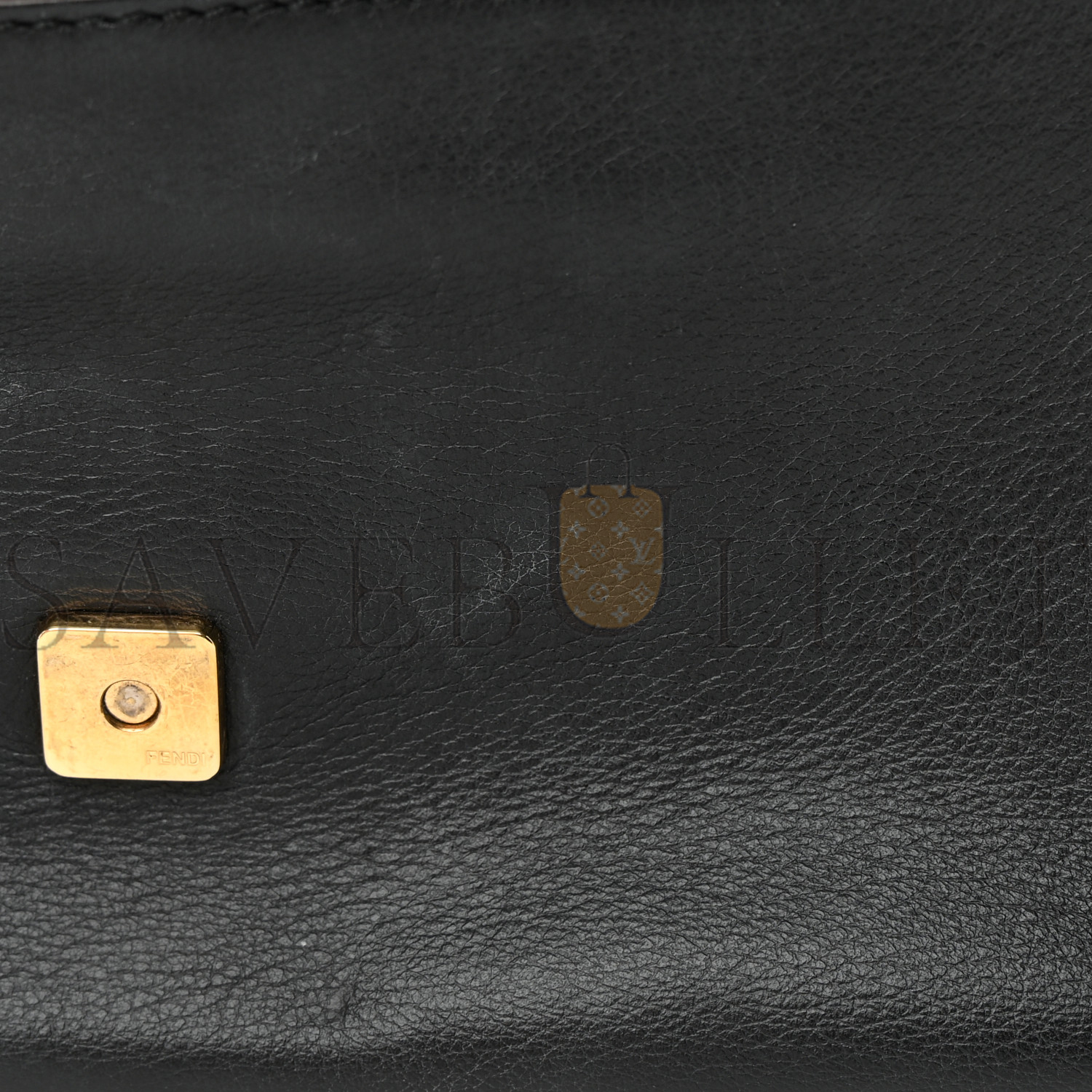 FENDI VITELLO FLAMINGO ENAMEL BAGUETTE BLACK (27*15*4cm) FENDI VITELLO FLAMINGO ENAMEL BAGUETTE BLACK (27*15*4cm)
