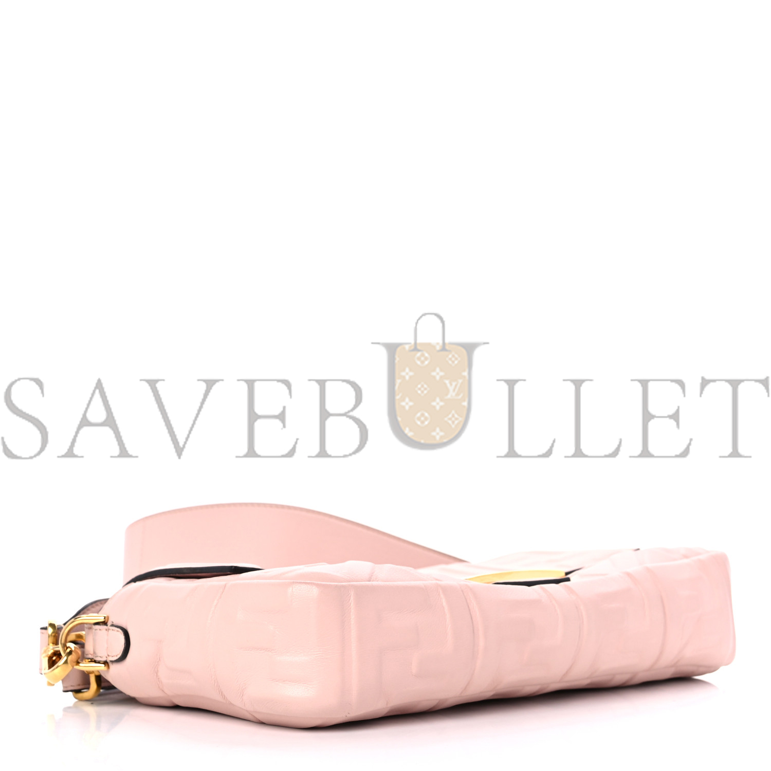 FENDI NAPPA FF 1974 EMBOSSED BAGUETTE ROSA QUARZO (27*15*5cm) FENDI NAPPA FF 1974 EMBOSSED BAGUETTE ROSA QUARZO (27*15*5cm)