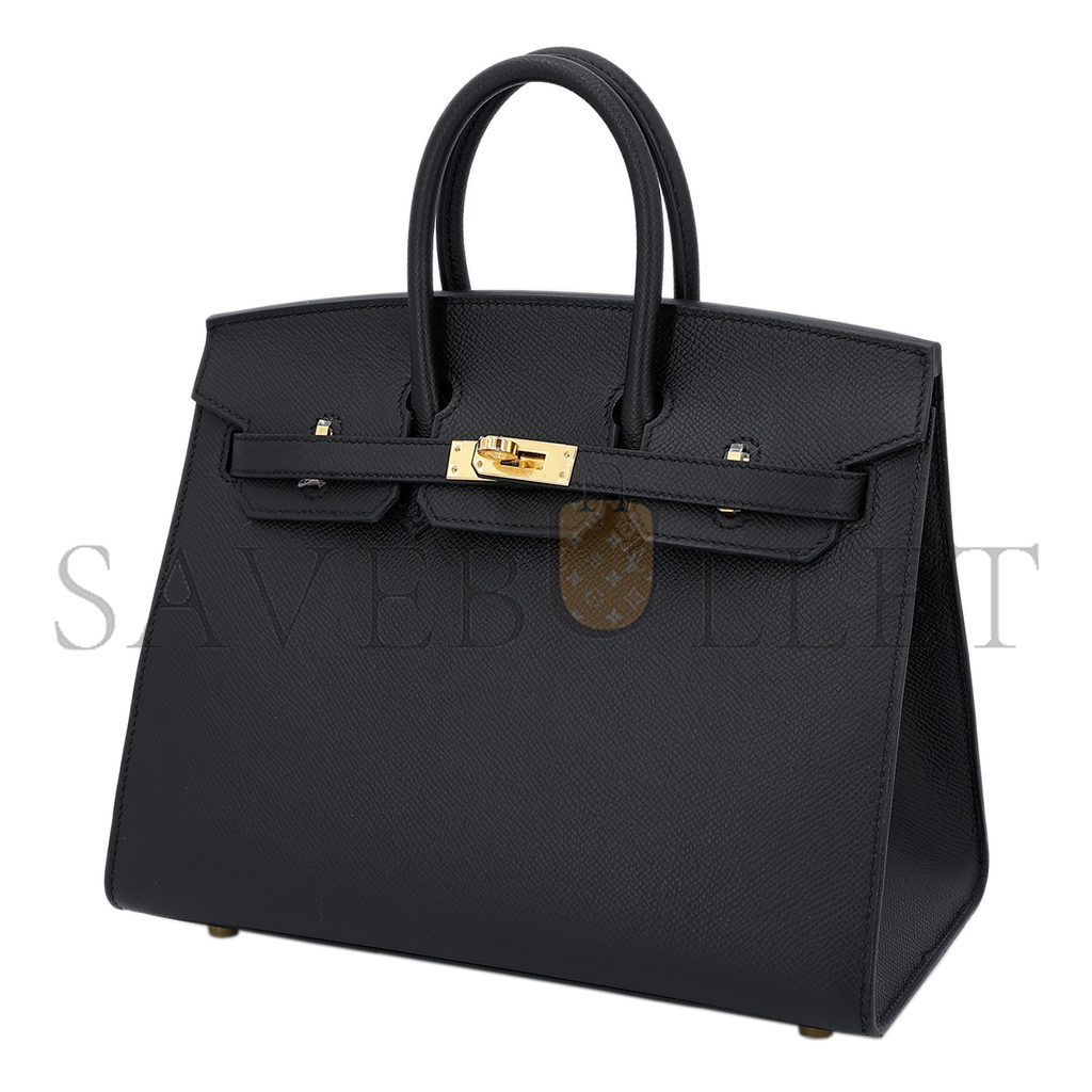 HERMES MASTER BIRKIN 40 NOIR BLACK EPSOM LEATHER GOLD BUCKLE BAG 454077 (40*30*21cm)