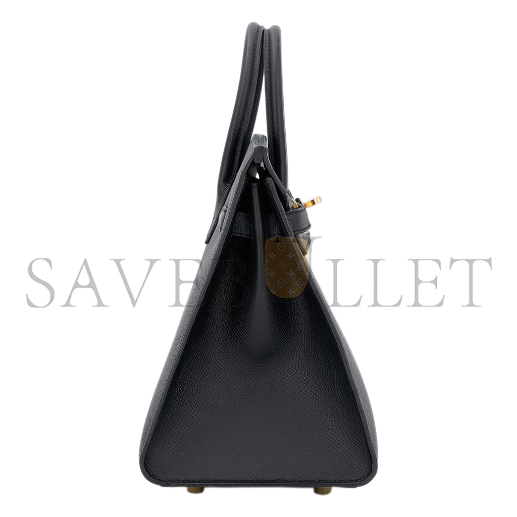 HERMES MASTER BIRKIN 40 NOIR BLACK EPSOM LEATHER GOLD BUCKLE BAG 454077 (40*30*21cm)
