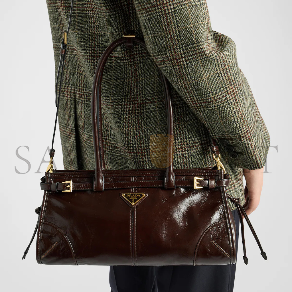 PRADA BONNIE MEDIUM LEATHER HANDBAG 1BA426 (32*15.5*12cm) PRADA BONNIE MEDIUM LEATHER HANDBAG 1BA426 (32*15.5*12cm)