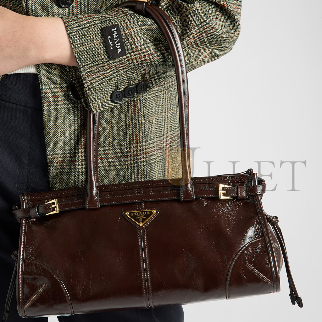 PRADA BONNIE MEDIUM LEATHER HANDBAG 1BA426 (32*15.5*12cm) PRADA BONNIE MEDIUM LEATHER HANDBAG 1BA426 (32*15.5*12cm)