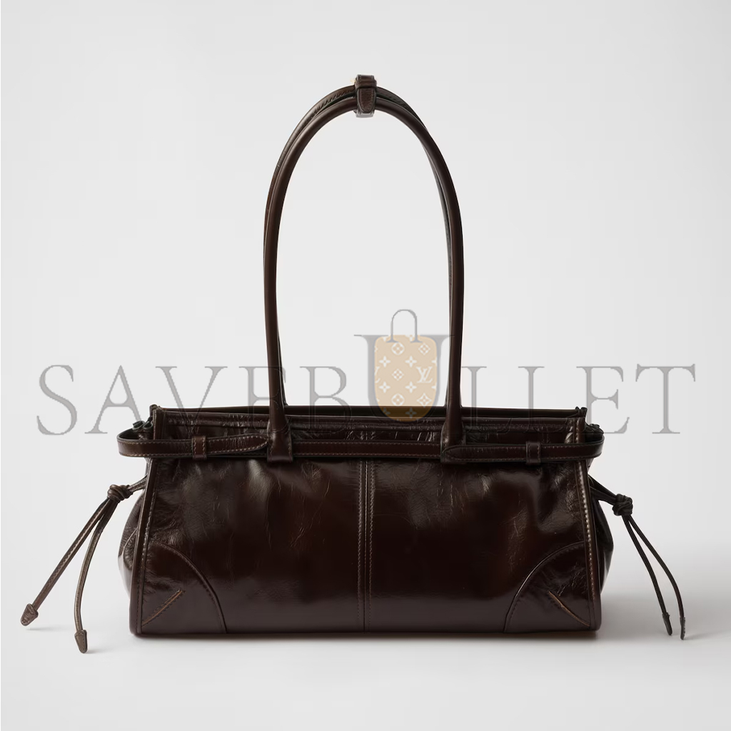 PRADA BONNIE MEDIUM LEATHER HANDBAG 1BA426 (32*15.5*12cm) PRADA BONNIE MEDIUM LEATHER HANDBAG 1BA426 (32*15.5*12cm)