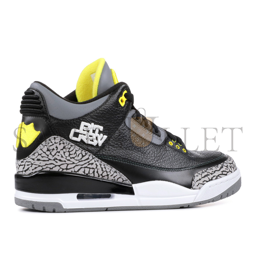 NIKE JORDAN 3 RETRO OREGON DUCKS PIT CREW BLACK HO11-MNJDLS-5