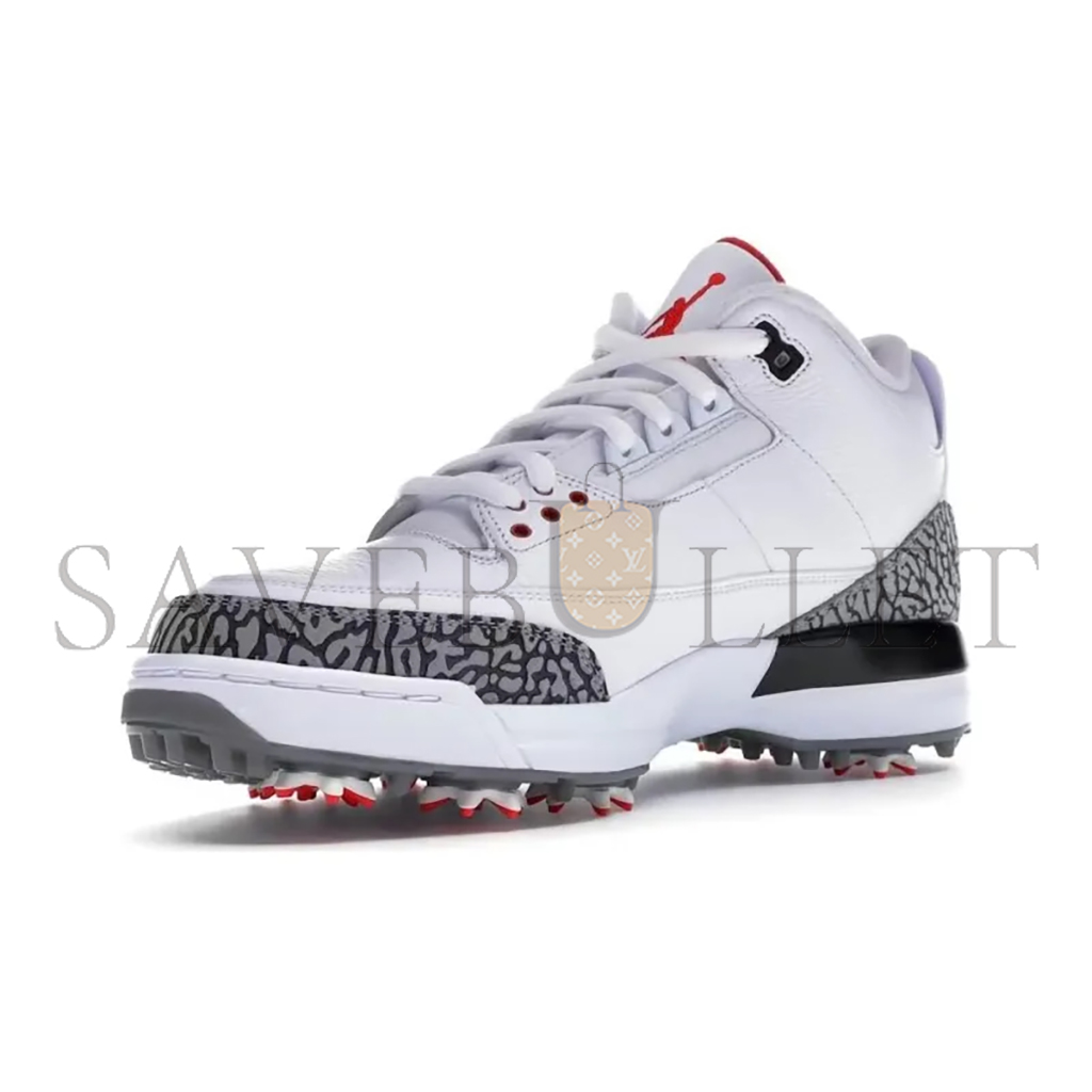 NIKE JORDAN 3 RETRO GOLF WHITE CEMENT AJ3783-100