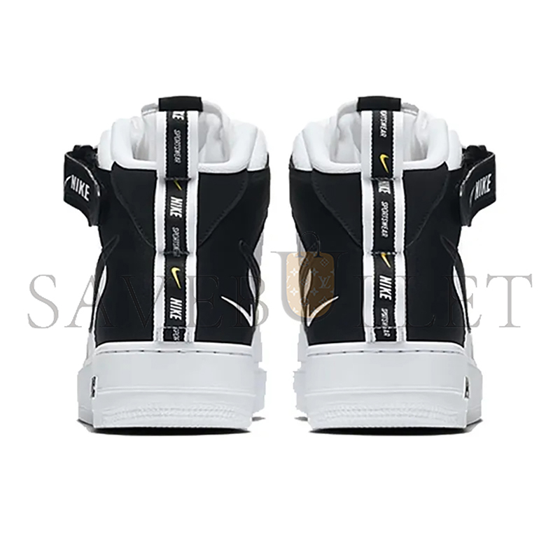 NIKE AIR FORCE 1 MID UTILITY WHITE BLACK 804609-103