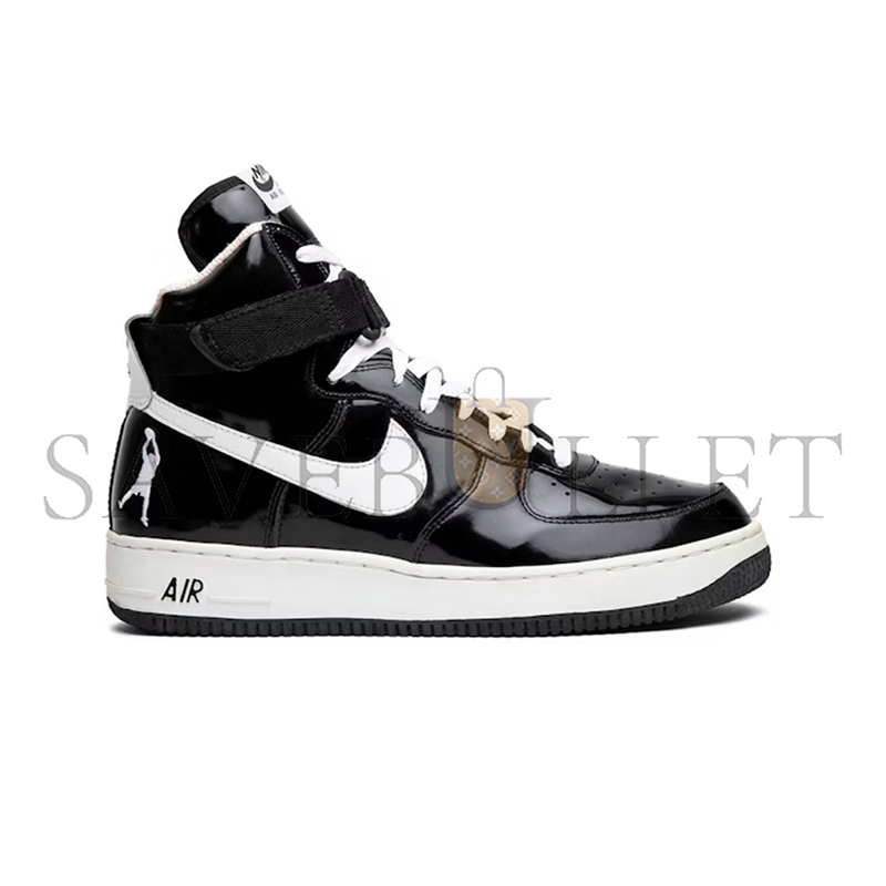NIKE AIR FORCE 1 HIGH SHEED BLACK PATENT 302640-011
