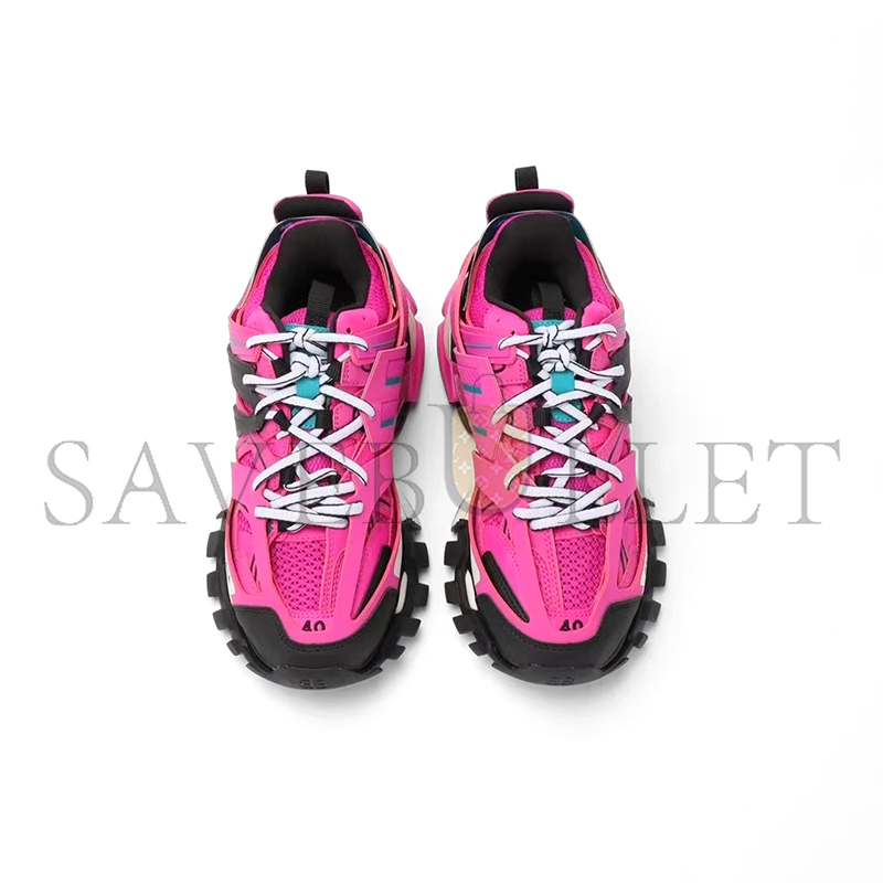 BALENCIAGA  MESH FABRIC WOMENS TRACK SNEAKERS PINK BLACK 542436W2LA12048