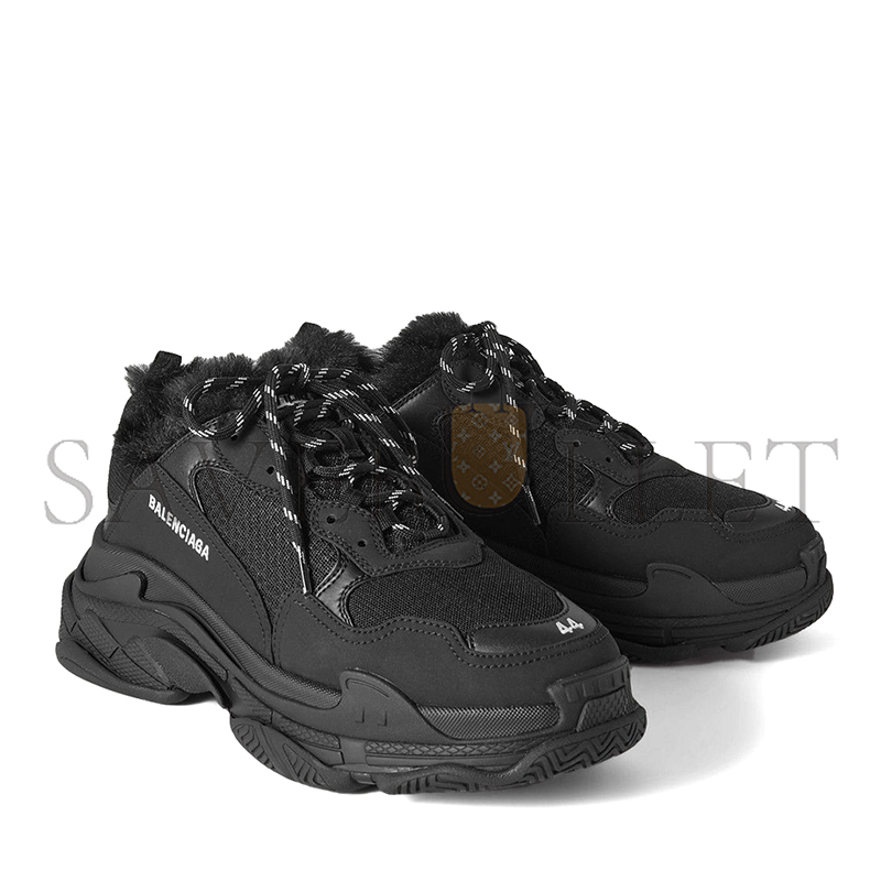 BALENCIAGA FAUX FUR TRIM SNEAKERS 668563W3CQ51000