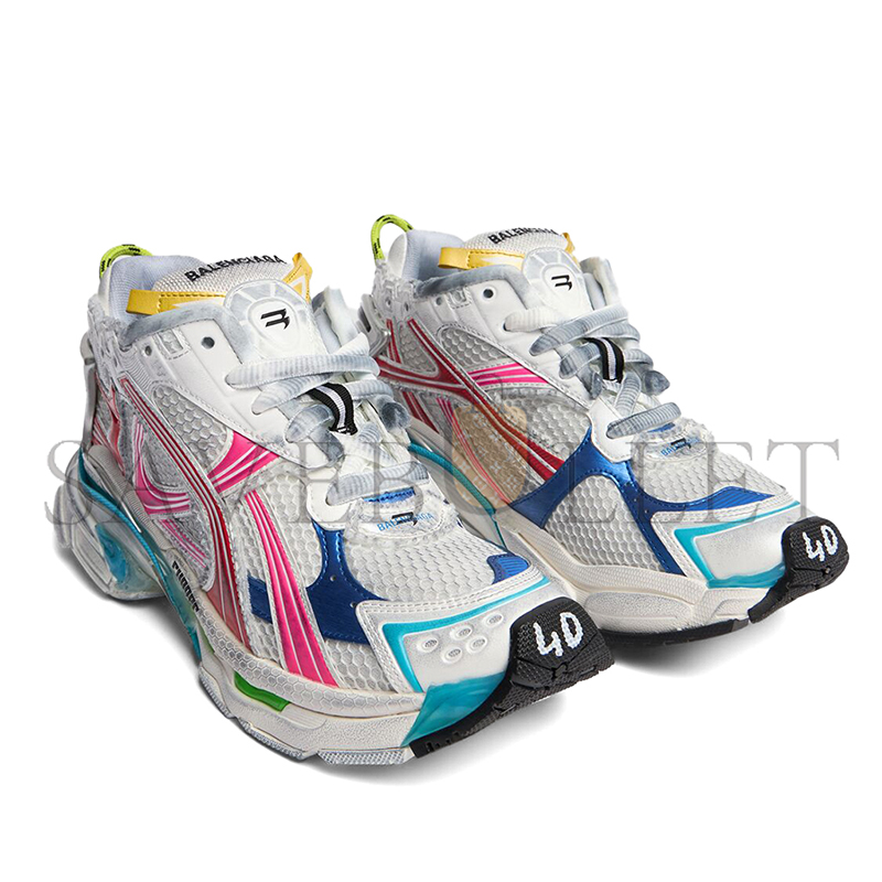 BALENCIAGA RUNNER RUBBER & MESH SNEAKERS 772774W3RBW9645