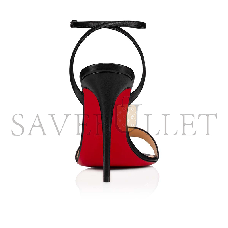 CHRISTIAN LOUBOUTIN LOUBIGIRL 100 MM STRAPPY SANDALS-NAPPA LEATHER-BLACK-WOMEN 3210851BK01 CHRISTIAN LOUBOUTIN LOUBIGIRL 100 MM STRAPPY SANDALS-NAPPA LEATHER-BLACK-WOMEN 3210851BK01