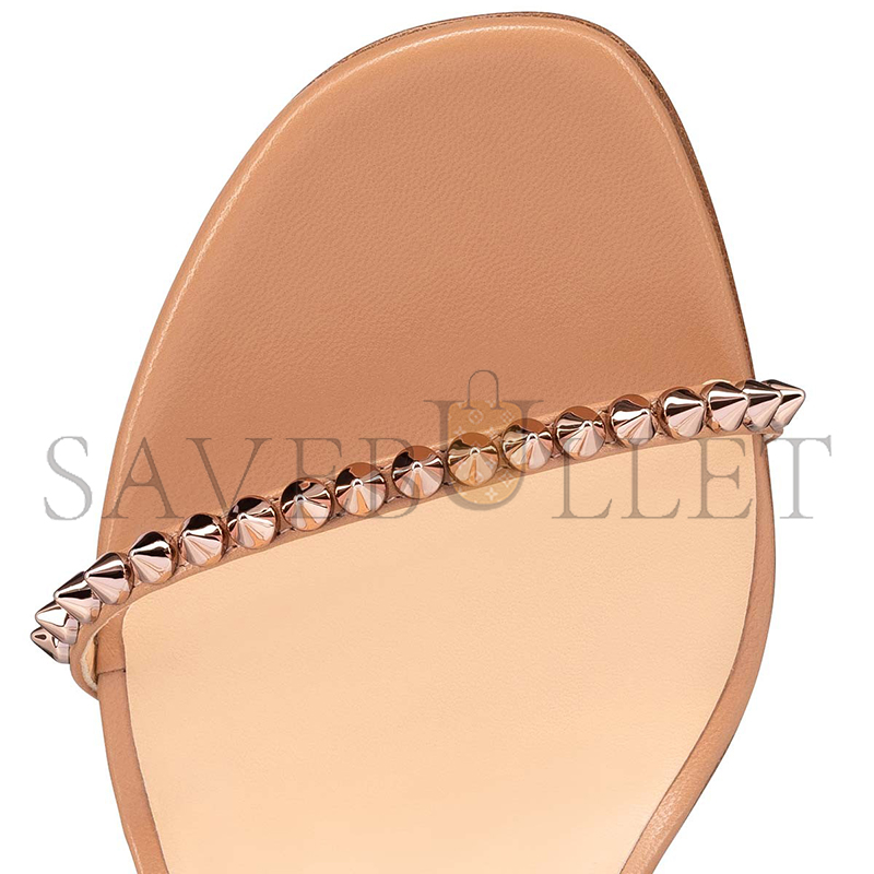 CHRISTIAN LOUBOUTIN SO ME 100 MM STRAPPY SANDALS-KID LEATHER AND SPIKES-BLUSH-WOMEN 1200129H424 CHRISTIAN LOUBOUTIN SO ME 100 MM STRAPPY SANDALS-KID LEATHER AND SPIKES-BLUSH-WOMEN 1200129H424