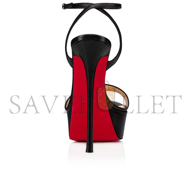 CHRISTIAN LOUBOUTIN LOUBI QUEEN ALTA 150 MM SANDALS-NAPPA LEATHER-BLACK-WOMEN 3211198BK01 CHRISTIAN LOUBOUTIN LOUBI QUEEN ALTA 150 MM SANDALS-NAPPA LEATHER-BLACK-WOMEN 3211198BK01