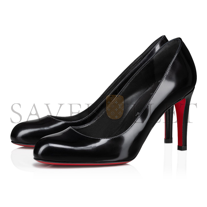 CHRISTIAN LOUBOUTIN PUMPPIE 85 MM PUMPS-CALF LEATHER-BLACK-WOMEN 3230631B439 CHRISTIAN LOUBOUTIN PUMPPIE 85 MM PUMPS-CALF LEATHER-BLACK-WOMEN 3230631B439