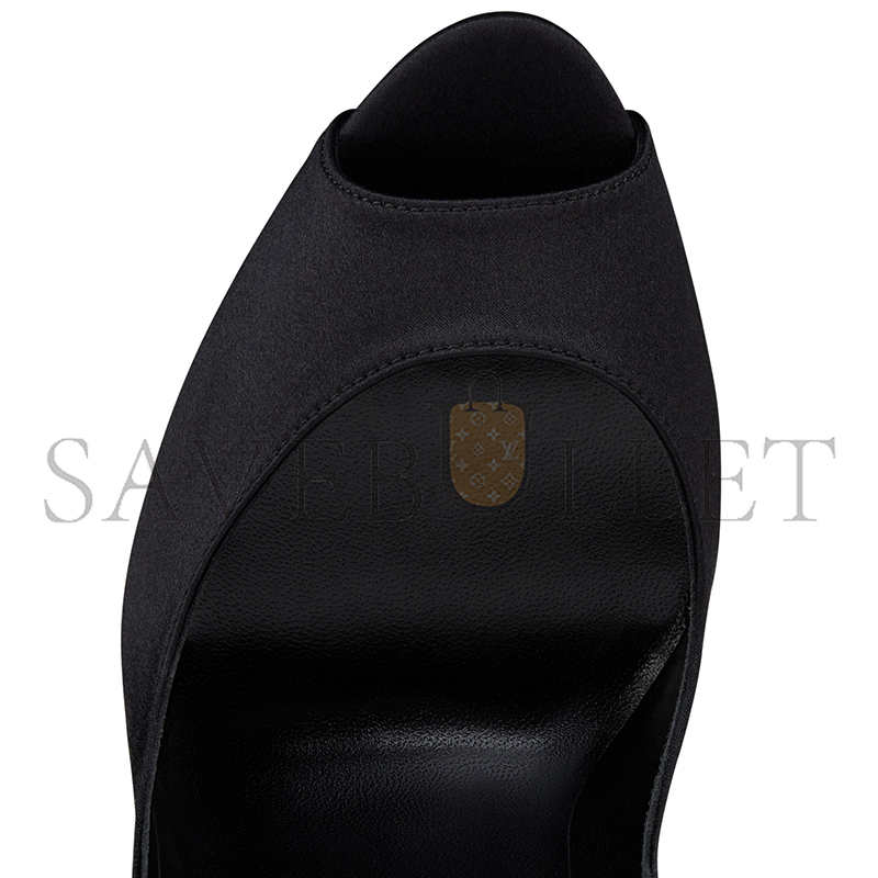 CHRISTIAN LOUBOUTIN LADY PEEP SUOLA STRASS 150 MM PUMPS-CREPE SATIN-BLACK-WOMEN 1250537B439 CHRISTIAN LOUBOUTIN LADY PEEP SUOLA STRASS 150 MM PUMPS-CREPE SATIN-BLACK-WOMEN 1250537B439