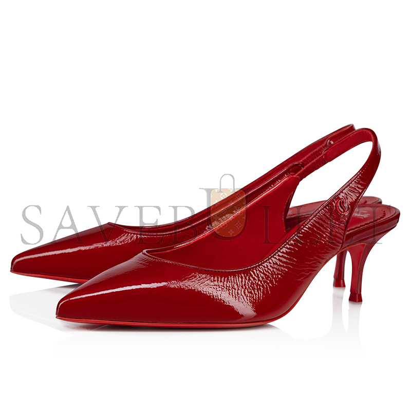 CHRISTIAN LOUBOUTIN SPORTY KATE SLING 55 MM SLING BACK PUMPS-VOG PATENT LEATHER-LOUBI-WOMEN 1250480R558 CHRISTIAN LOUBOUTIN SPORTY KATE SLING 55 MM SLING BACK PUMPS-VOG PATENT LEATHER-LOUBI-WOMEN 1250480R558