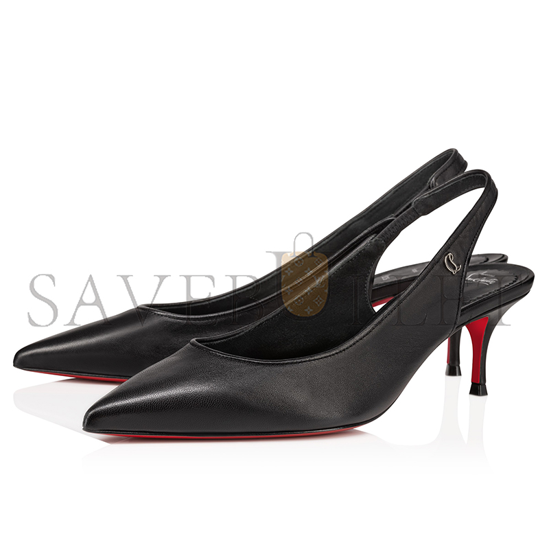 CHRISTIAN LOUBOUTIN SPORTY KATE SLING55 MM SLINGBACK PUMPS-NAPPA LEATHER-BLACK-WOMEN 3240004B439 CHRISTIAN LOUBOUTIN SPORTY KATE SLING55 MM SLINGBACK PUMPS-NAPPA LEATHER-BLACK-WOMEN 3240004B439