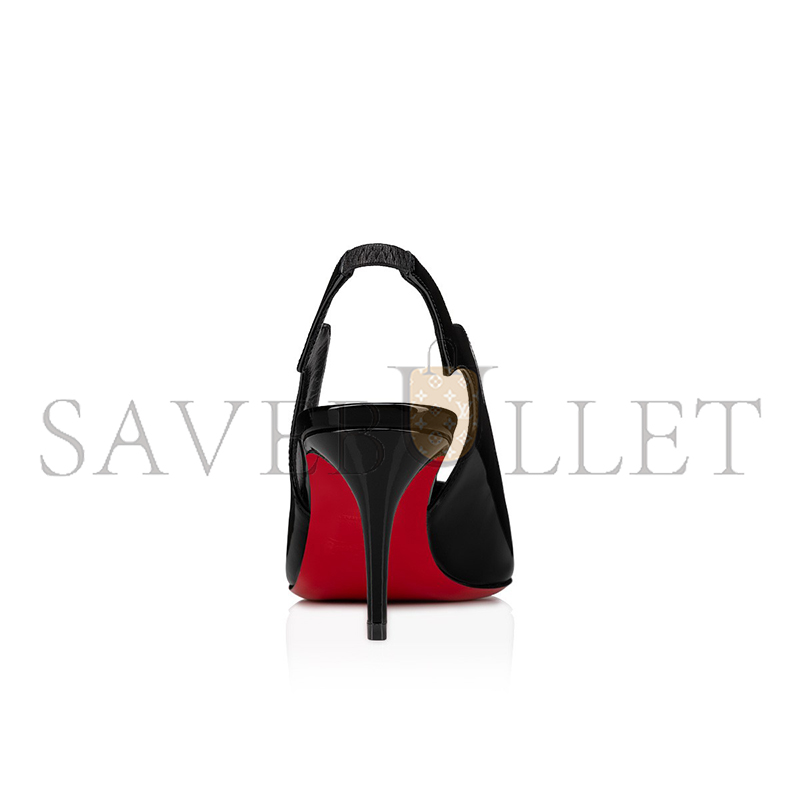 CHRISTIAN LOUBOUTIN HOT CHICK SLING 70 MM SLINGBACK PUMPS-PATENT LEATHER-BLACK-WOMEN 3230045B439 CHRISTIAN LOUBOUTIN HOT CHICK SLING 70 MM SLINGBACK PUMPS-PATENT LEATHER-BLACK-WOMEN 3230045B439