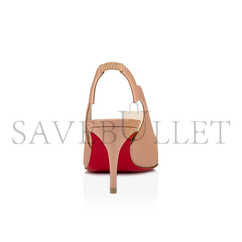 CHRISTIAN LOUBOUTIN HOT CHICK SLING 70 MM SLINGBACK PUMPS-PATENT LEATHER-BLUSH-WOMEN 3230045N295 CHRISTIAN LOUBOUTIN HOT CHICK SLING 70 MM SLINGBACK PUMPS-PATENT LEATHER-BLUSH-WOMEN 3230045N295