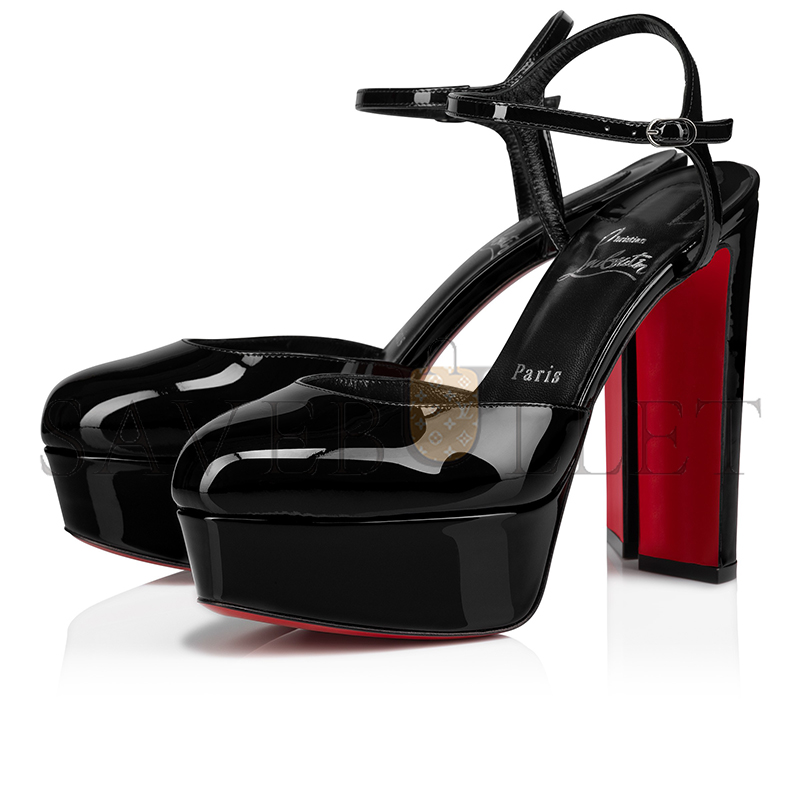 CHRISTIAN LOUBOUTIN LOO PUMP 130 MM PUMPS-PATENT LEATHER-BLACK-WOMEN 3240698B439 CHRISTIAN LOUBOUTIN LOO PUMP 130 MM PUMPS-PATENT LEATHER-BLACK-WOMEN 3240698B439