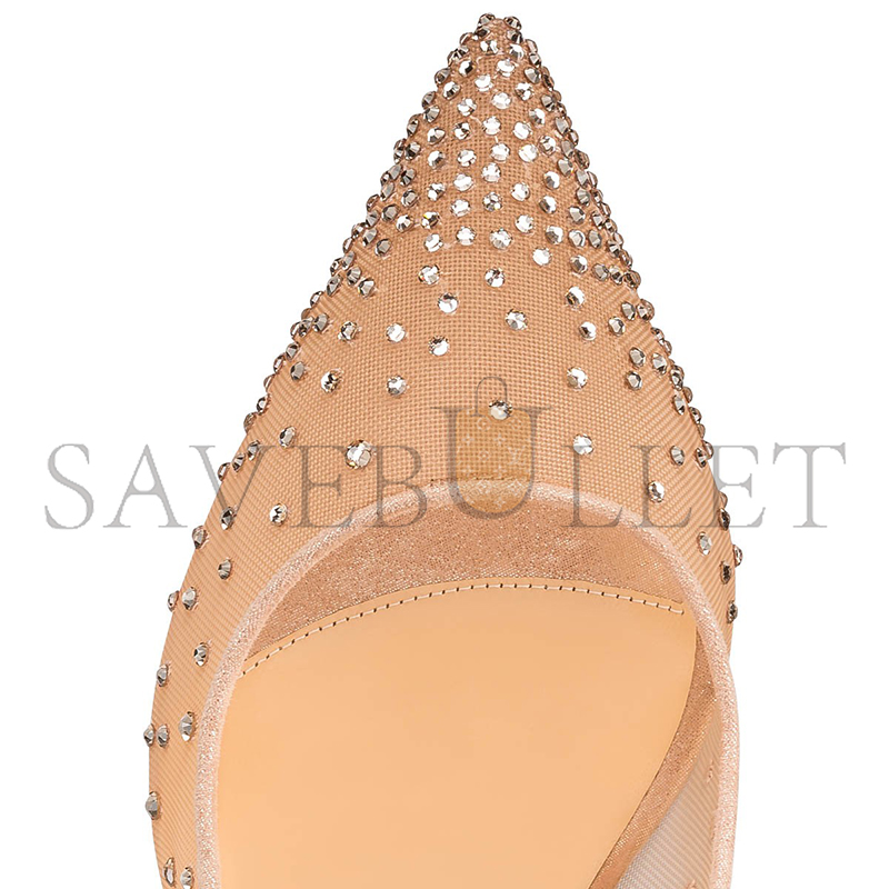 CHRISTIAN LOUBOUTIN FOLLIES STRASS 85 MM PUMPS-MESH AND SUEDE-LIGHT SILK-WOMEN 1190715F065 CHRISTIAN LOUBOUTIN FOLLIES STRASS 85 MM PUMPS-MESH AND SUEDE-LIGHT SILK-WOMEN 1190715F065