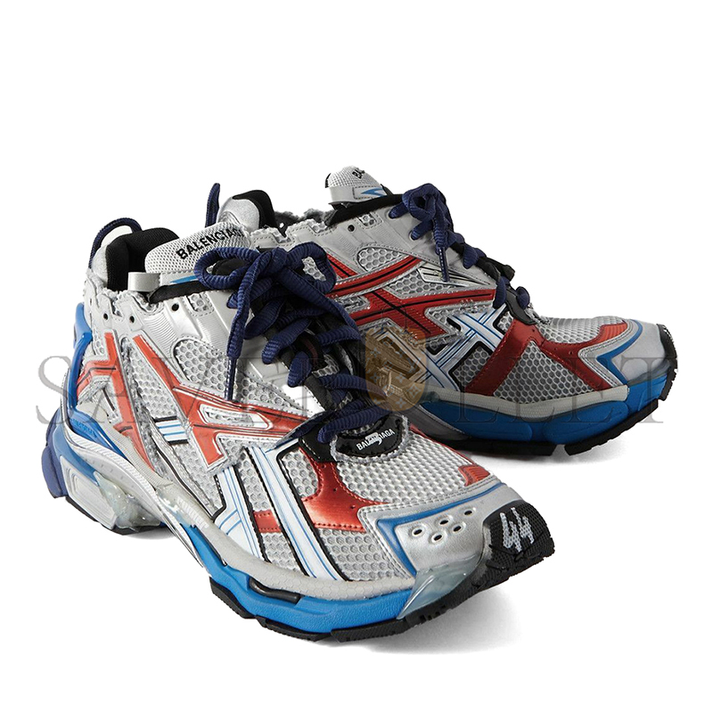 BALENCIAGA RUNNER NYLON MESH AND RUBBER SNEAKERS 677403W3RB61264