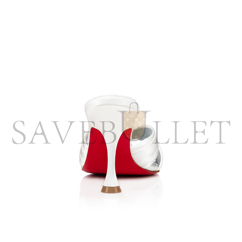 CHRISTIAN LOUBOUTIN NICOL IS BACK 85 MM MULES-CREPE SATIN-OFF WHITE-WOMEN 3200239WH19 CHRISTIAN LOUBOUTIN NICOL IS BACK 85 MM MULES-CREPE SATIN-OFF WHITE-WOMEN 3200239WH19